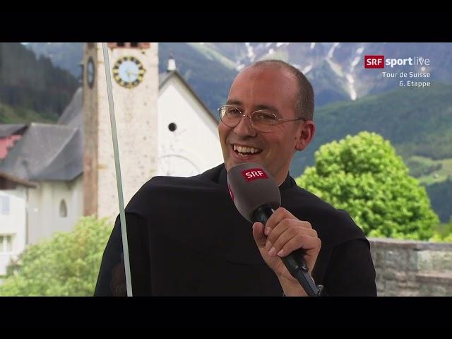 Tour de Suisse zu Gast im Kloster Disentis