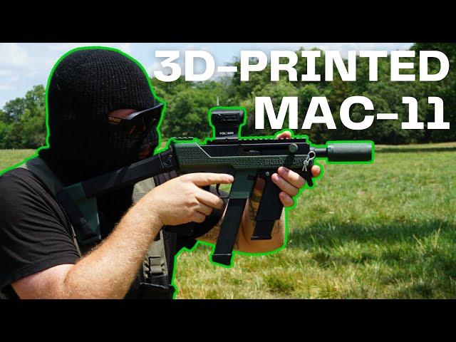 3D-Printed MAC-11 (MacDaddy) Overview, Testing, and Review!