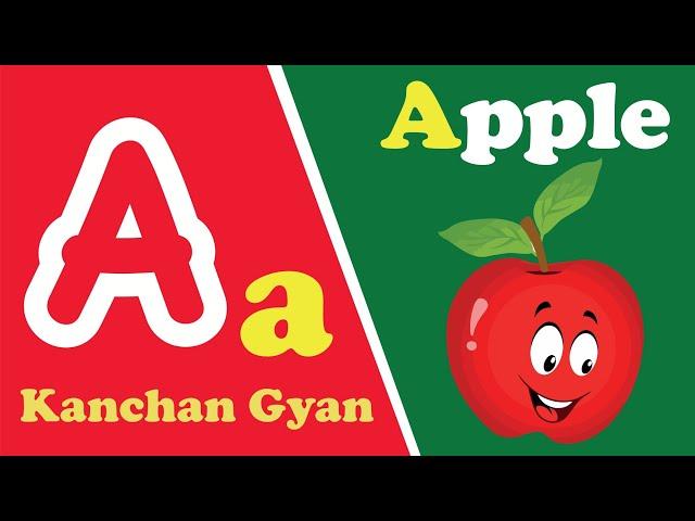 A for Apple alphabet for kids | ABCD ALPHABET FOR NURSERY KIDS | TODDLER AND LKG KIDS