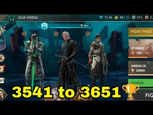 Top Leaderboard Epic Journey 3v3  | Shadow Fight 4 Arena #shadowfight4