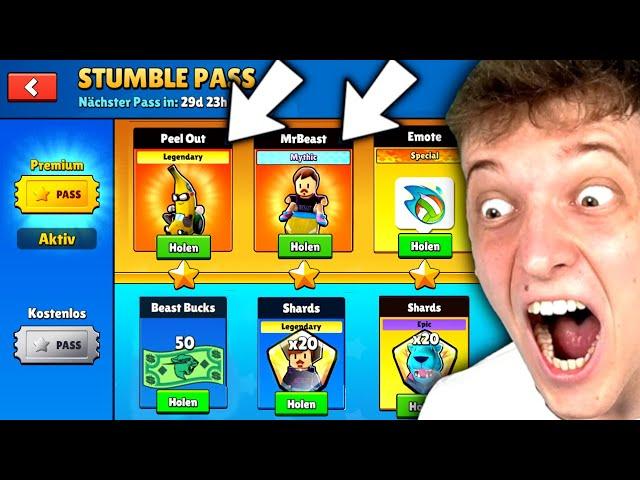 ICH KAUFE NEUEN STUMBLE PASS *ALS ERSTES*  (MR BEAST STUMBLE PASS)