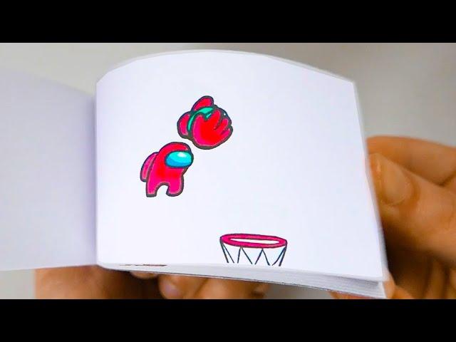 Among Us - Basketball Tricks / Kill Flipbook Animation My Art Attic