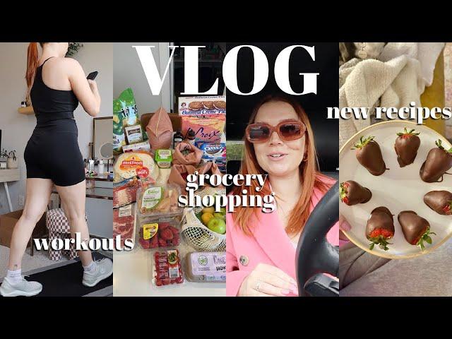 VLOG | Realistic + Productive Routine | What I’m Cooking, Grocery Haul + Workouts