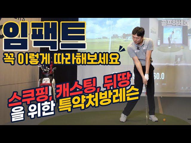 임팩트 꼭 이렇게 따라해보세요 l 스쿠핑, 캐스팅, 뒤땅을 위한 특약처방레슨