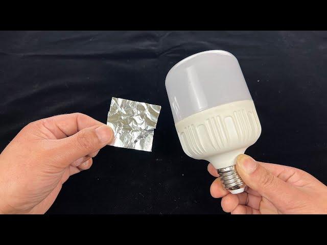 Paste tin foil on the LED bulbs, which still has such a great effect, saving a lot of money