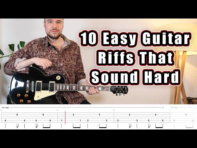 10 Easy Guitar Riffs That Sound Hard (with Tabs)