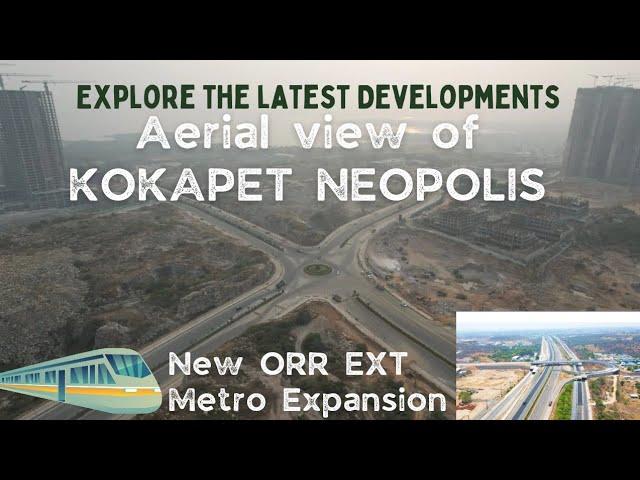 Fastest Growing City in India - Hyderabad Kokapet Neopolis Latest Road Developments Drone Visuals