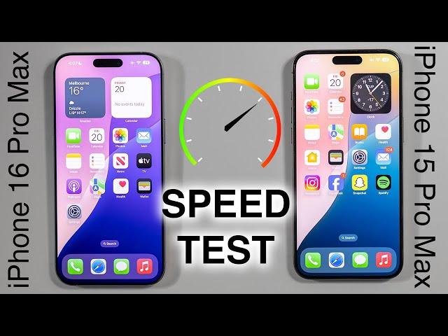 World's first iPhone 16 Pro Max vs iPhone 15 Pro Max SPEED TEST!