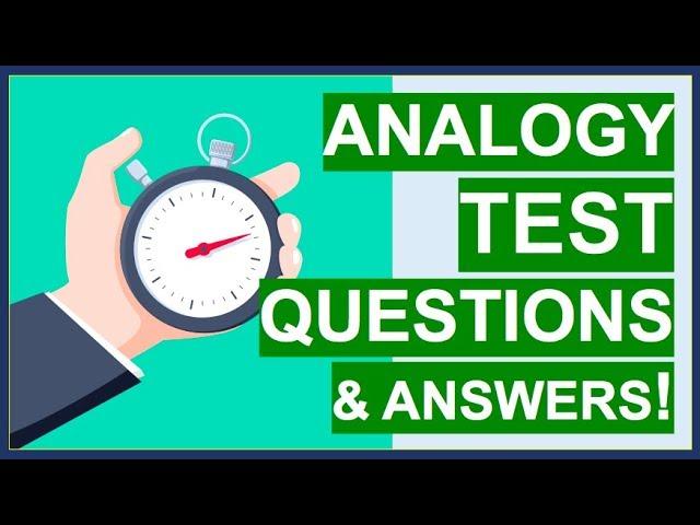 ANALOGY TEST Questions, Tips, Tricks and ANSWERS! (How To PASS Word Analogy Tests)