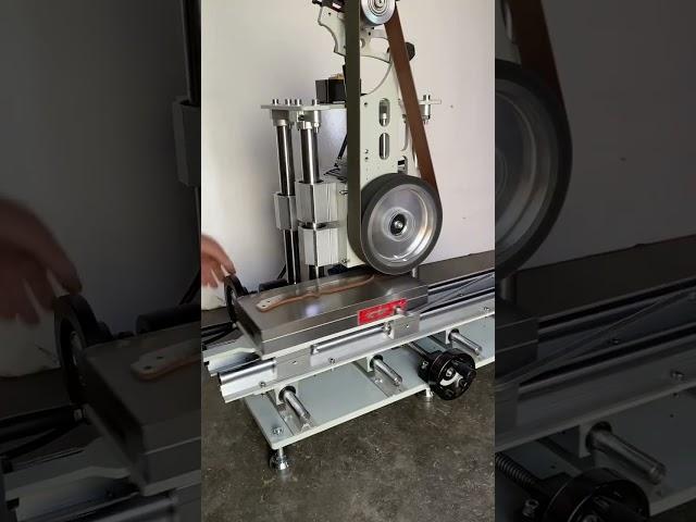 Flat belt grinding machine for knife