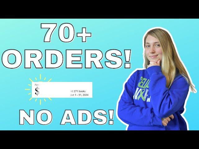 NO ADS | Amazon KDP Income Report October 2024 | Low Content Book Publishing