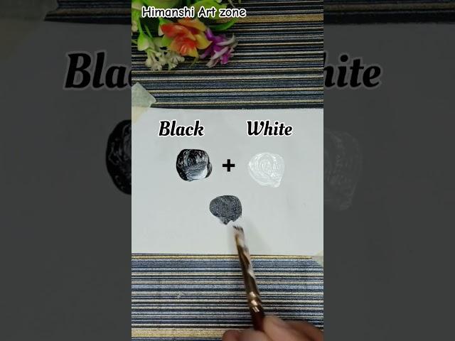 how to make gray colour | color mixing #shorts #youtuber #viral #art #video #satisfying #mix #colors