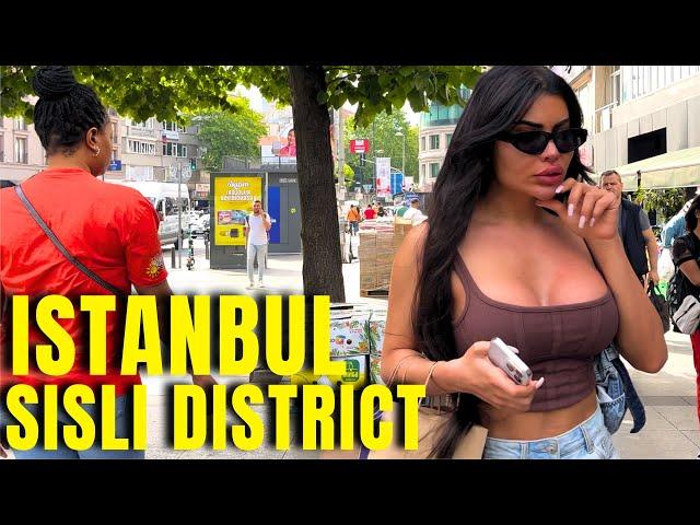 Istanbul Turkey Sisli District Summer Is Coming Soon Walking Tour 4k 60fps