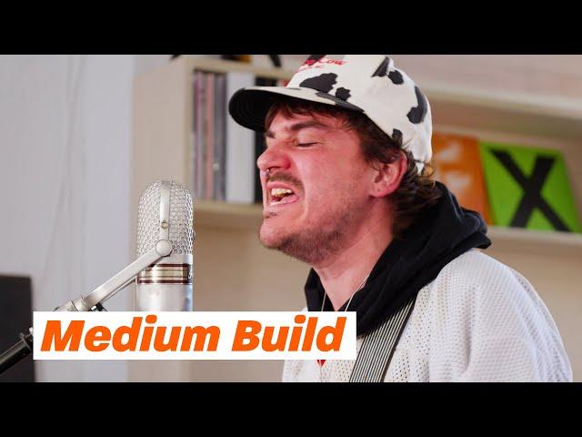 Medium Build freaks out while playing a set at our office | Track Star Presents