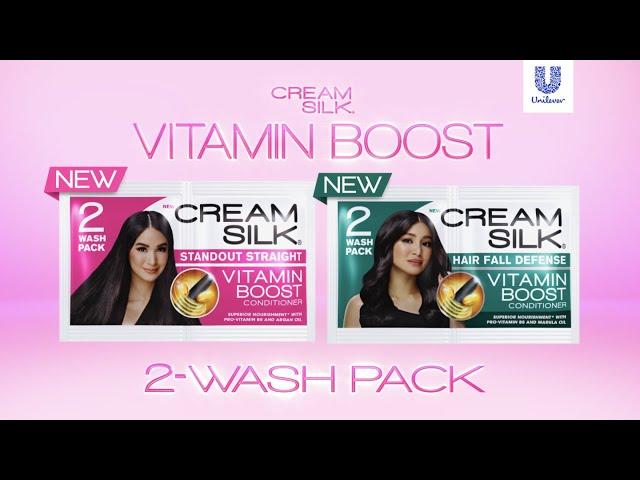 Introducing NEW Cream Silk Vitamin Boost Conditioners in a two-wash pack!