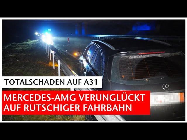 Totalschaden: Mercedes AMG verunglückt auf A31 bei Wietmarschen | GN-Online