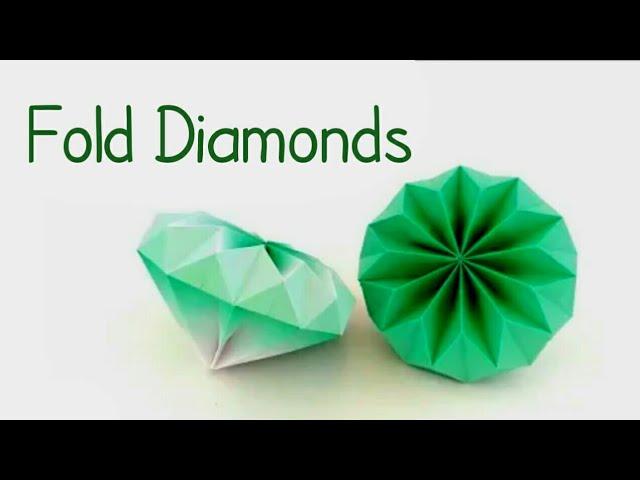 Origami Diamond Easy | How to Make a Paper Diamond | Diamond Origami