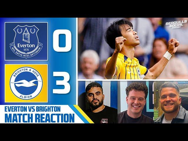 Kaoru Mitoma is SO back! | Everton 0-3 Brighton | SEAGULLS SOCIAL - MATCH REACTION