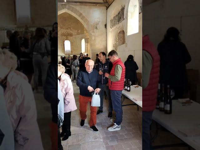 Rare-varieties wine tasting in a church