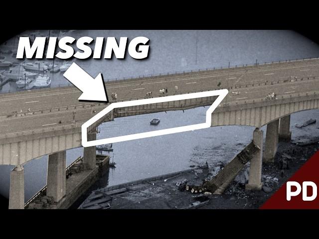 Section of Bridge Unexpectedly Plunges 70 Feet Into River | Plainly Difficult