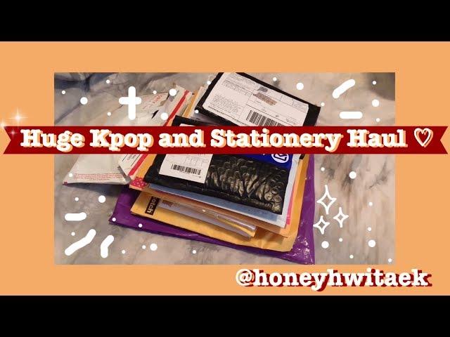  huge kpop and stationery haul  (ateez, nct, exo, etc.)