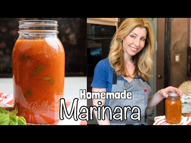 HOMEMADE MARINARA SAUCE with San Marzano Tomatoes