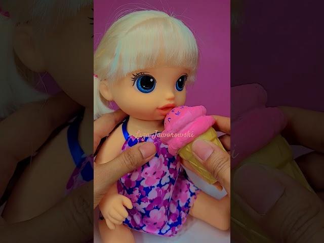 Satisfying with unboxing & review Miniature ice cream set toys kitchen video ASMR video