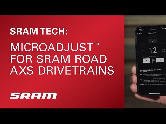 MicroAdjust™️ for SRAM Road AXS Drivetrains