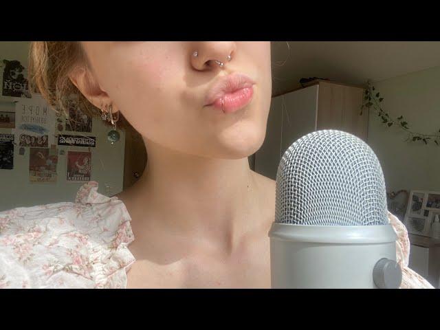 ASMR for sleep ^^🪷 kisses // spit painting // tapping