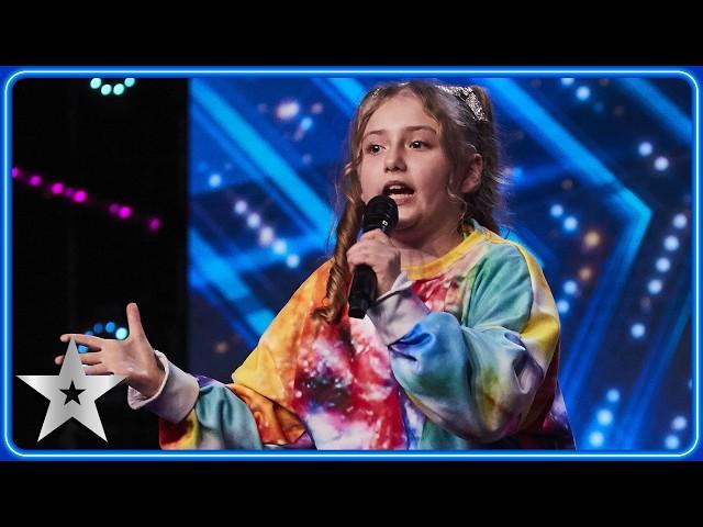 9-year-old POWERHOUSE Immi Davis has us SPELLBOUND | Unforgettable Audition | Britain's Got Talent