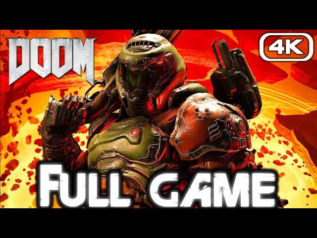 DOOM Gameplay Walkthrough FULL GAME (4K 60FPS) No Commentary