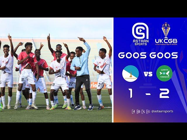 GOOS GOOS: BOONDHEERE (1-2) WARTA NABADA. Tartanka Kubbadda cagta degmooyinka G.Banaadir & D.Balcad.