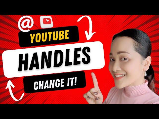 [New!] DO THIS to Change your YouTube HANDLES! | Custom URL