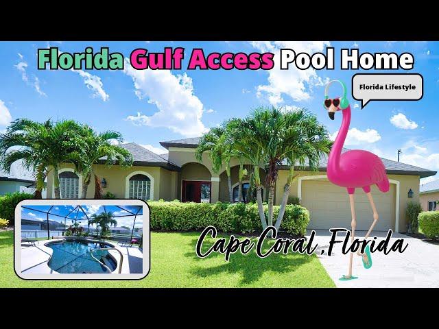 Gulf Access Dream Home in Cape Coral, Florida