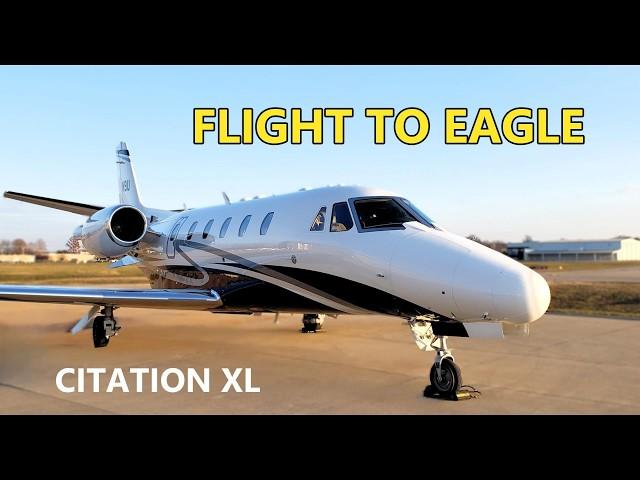 Mountainous Approach: Cessna Citation XL Flight to Eagle Colorado