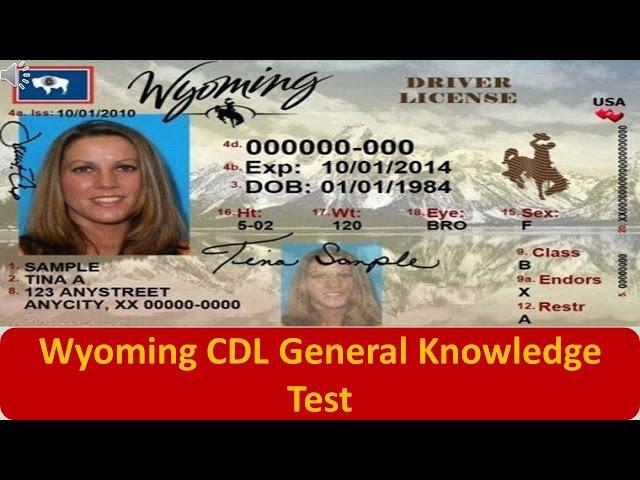 Wyoming CDL General Knowledge Test