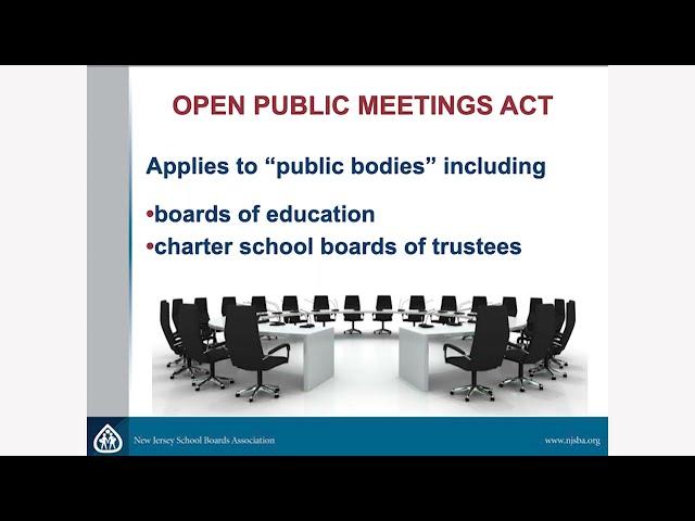 GOVERNANCE 1 Open Public Meetings ACT 2023