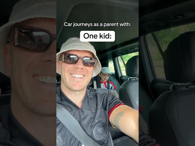 The joys of a car journey with kids 🫠 I can’t even imagine what four kids is like  #parent #dad