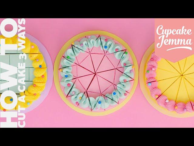 How To Cut a Cake | Tutorial | Cupcake Jemma