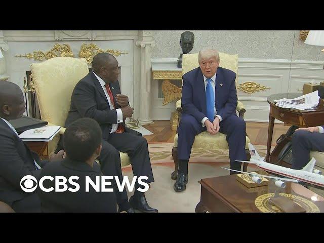 Trump meets with South African president, debate continues over budget bill, more | CBS News 24/7