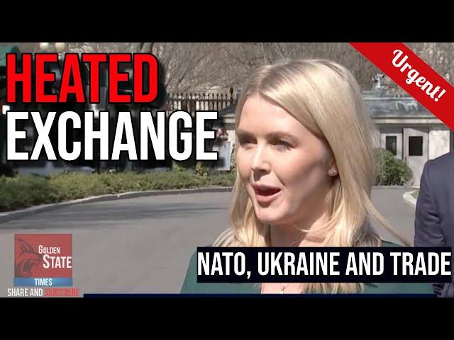 White House Press Secretary CLASHES with Media in Fiery NATO, Ukraine & Trade Showdown!