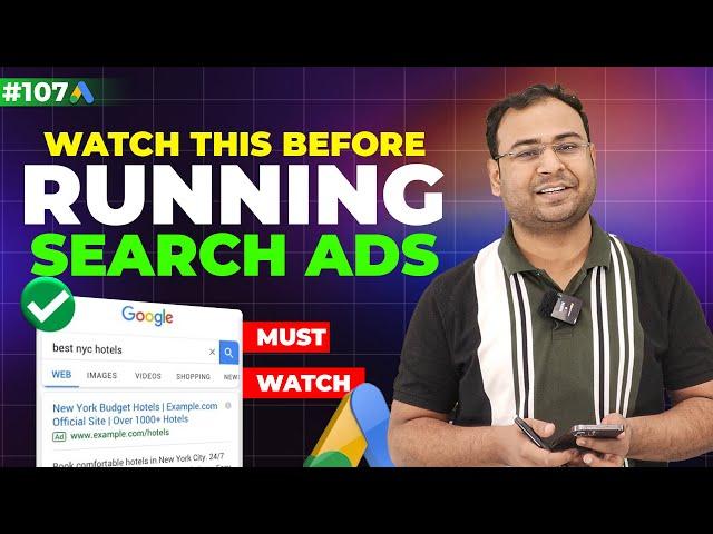 Google Search Ads Checklist for Beginners | Points to Consider before Running Search Ads