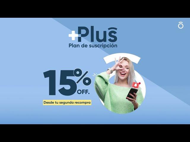 ¡Renueva tus lentes con el 15% de descuento!  Plan de suscripción +PLUS