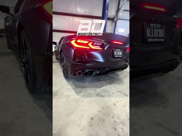 Boost District C8 with a Borla Exhuast #corvette #automobile #boostdistrict #c8corvette #c8 #v8