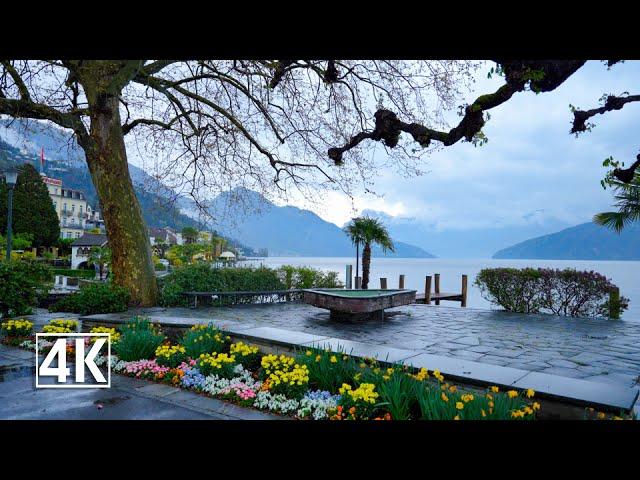 Switzerland  Weggis, tranquillity and relaxation in front of a beautiful lake & mountain panorama