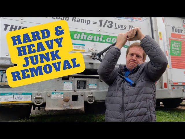 JUNK REMOVAL VLOG: CLEANING OUT A HEAVY ABANDONED UHAUL TRUCK