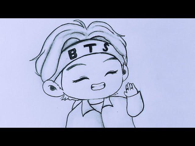 Tiny Tan kim taehyung drawing - BTS V drawing / Pencil sketch - Kim taehyung BTS drawing / BTS Army