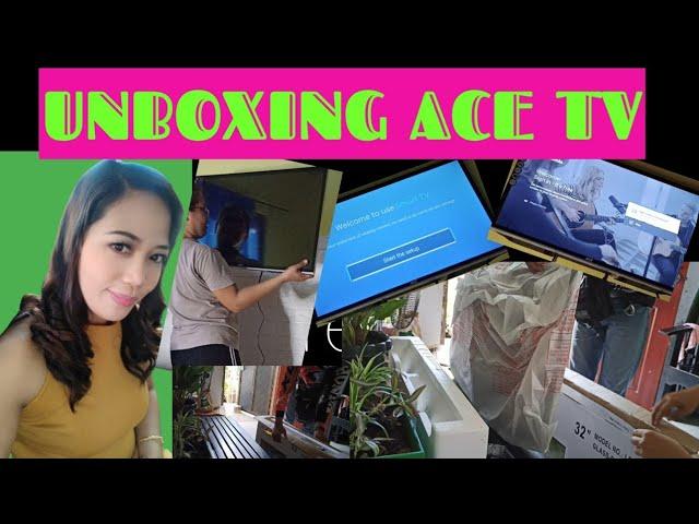 UNBOXING ACE TV FROM SHOPEE||HAPPY TO SHARE||PAANO MAG INSTALL NG ACE TV||PAANO MAG UNBOX NG ACE TV