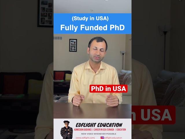 How to get into fully funded PhD program in a US university. #phdinusa #phd #scholarship