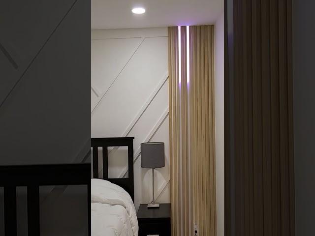 Custom LED Wood Slat Wall!